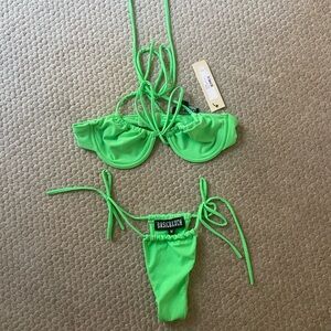 New with tags Green Bikini Set